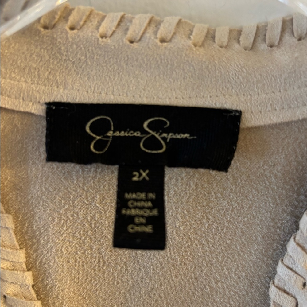Jessica Simpson Cream Jacket Size 2X - Picture 4 of 5